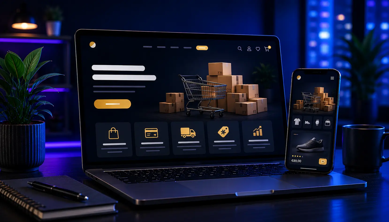 Business e-commerce store – full-featured WooCommerce online store
