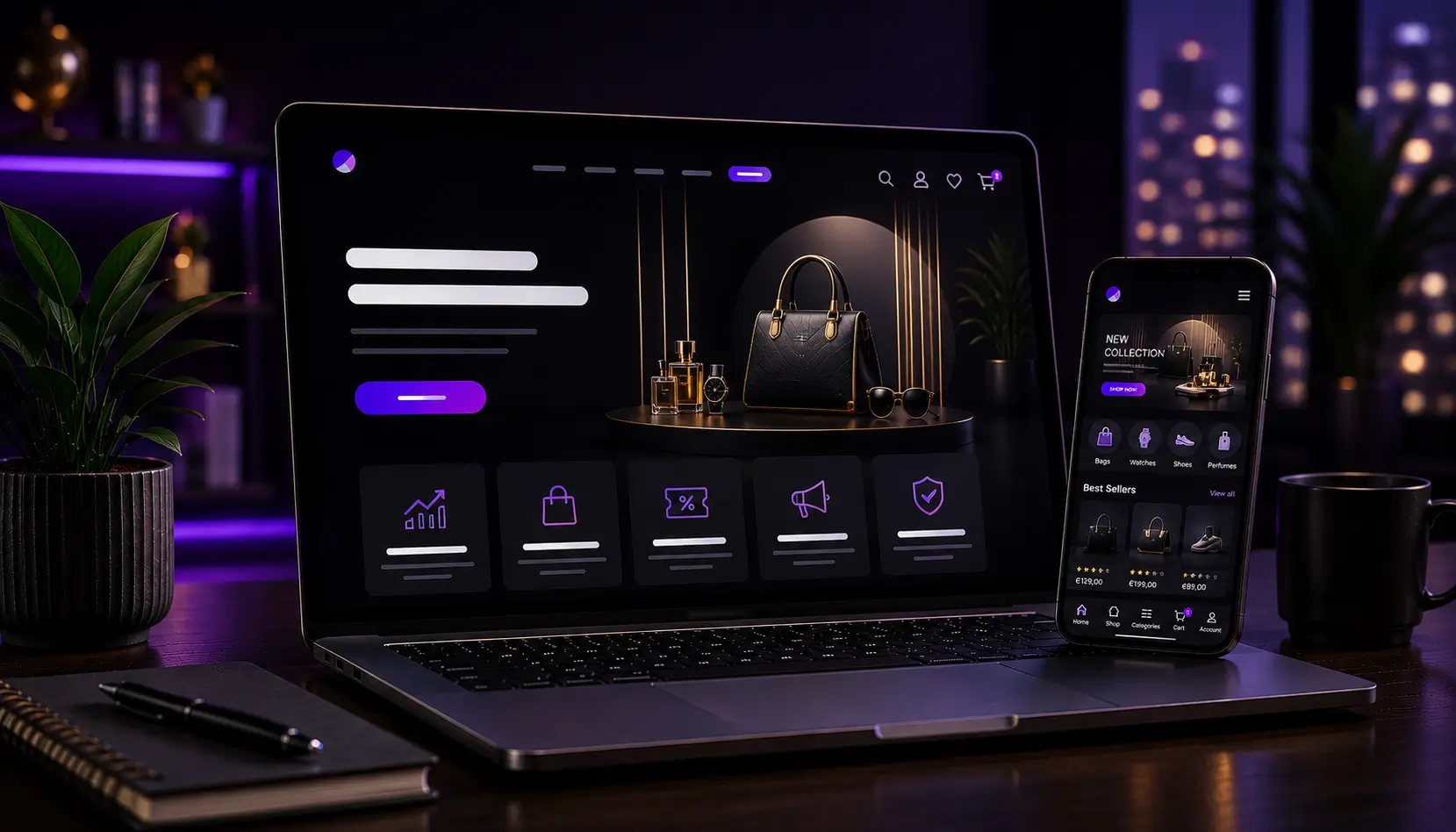 Restaurant and cafe website, menu presentation and reservation flow