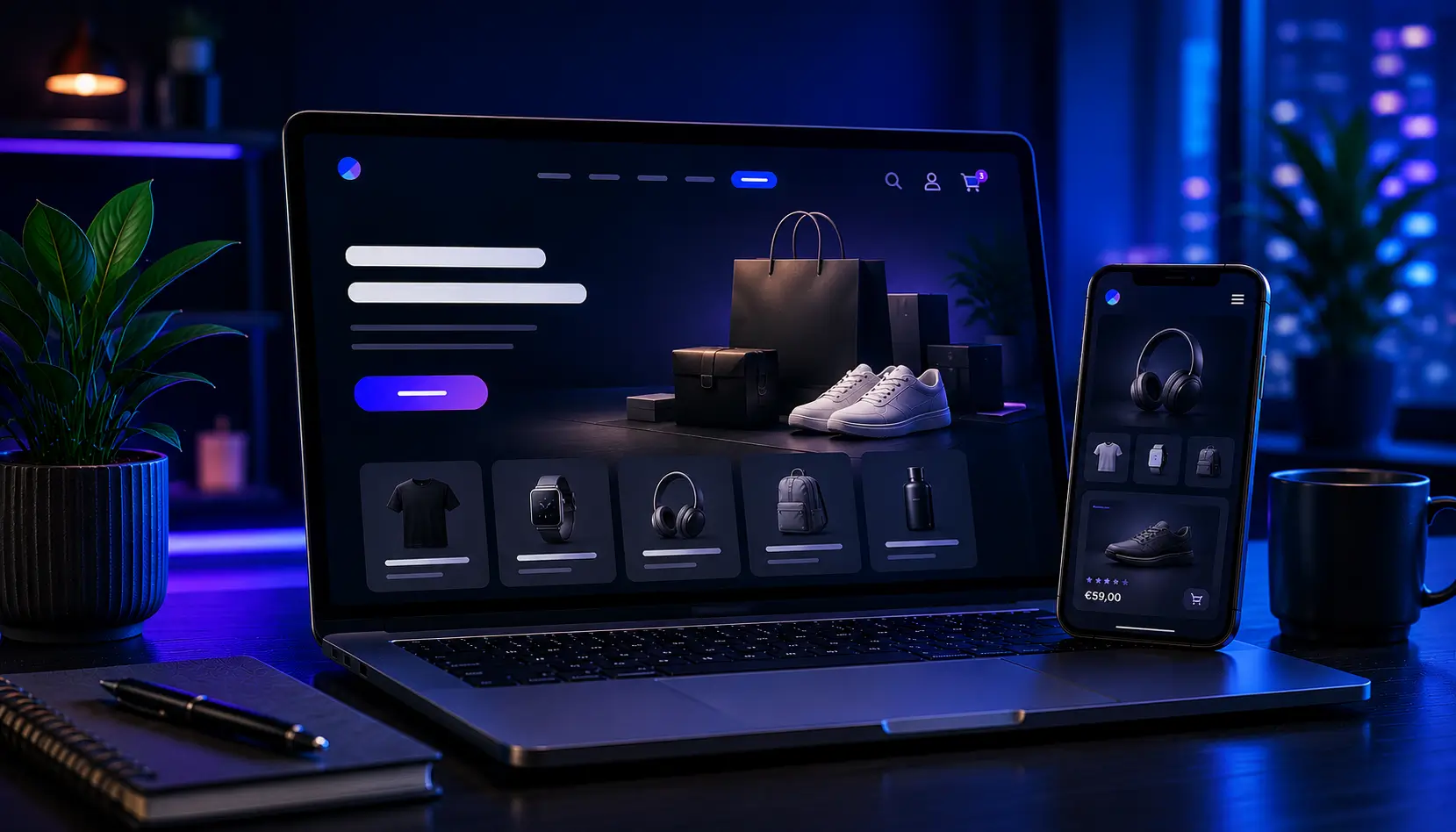 Starter e-commerce store – simple online store interface for getting started with selling
